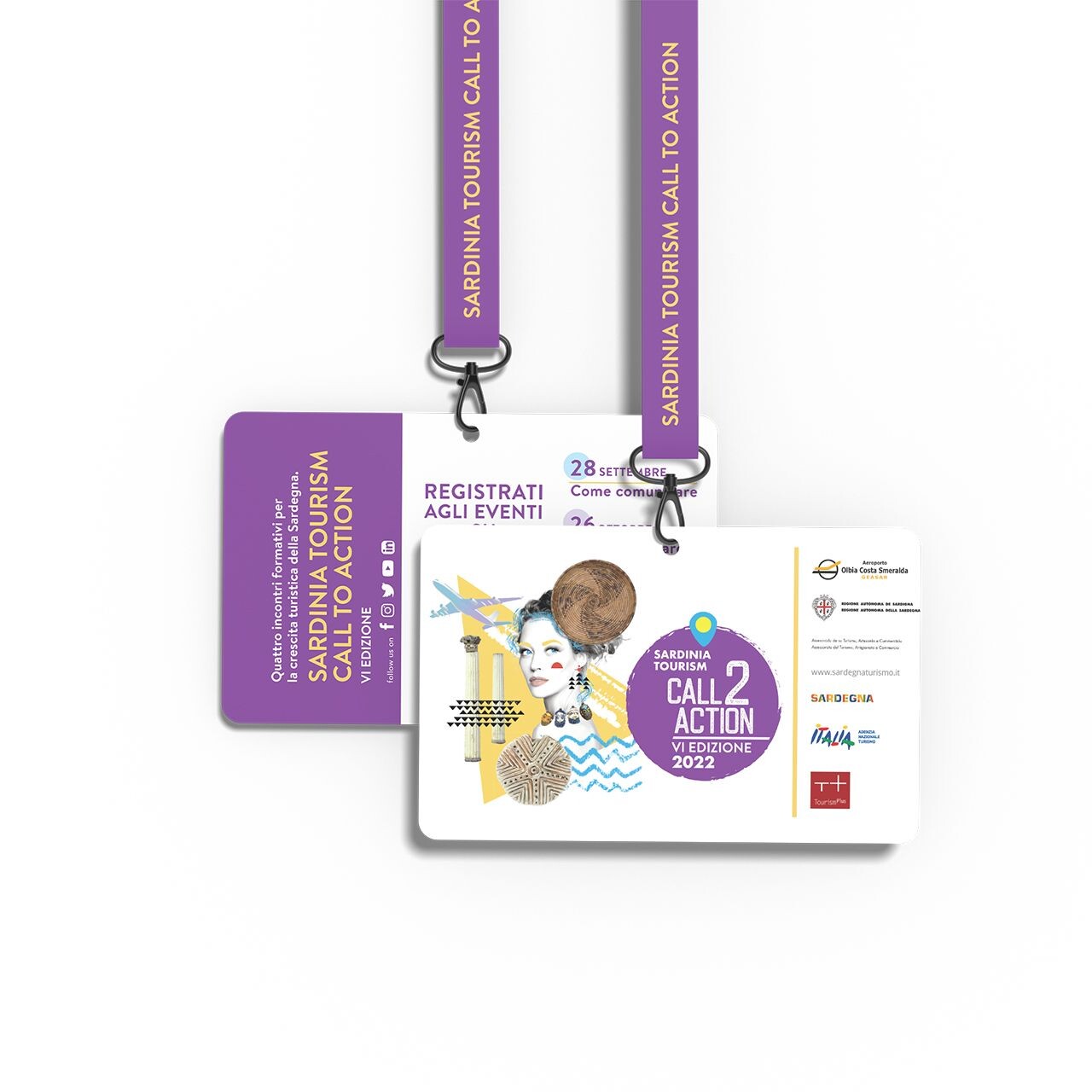 Geasar Sardinia Tourism Call to Action. Badge