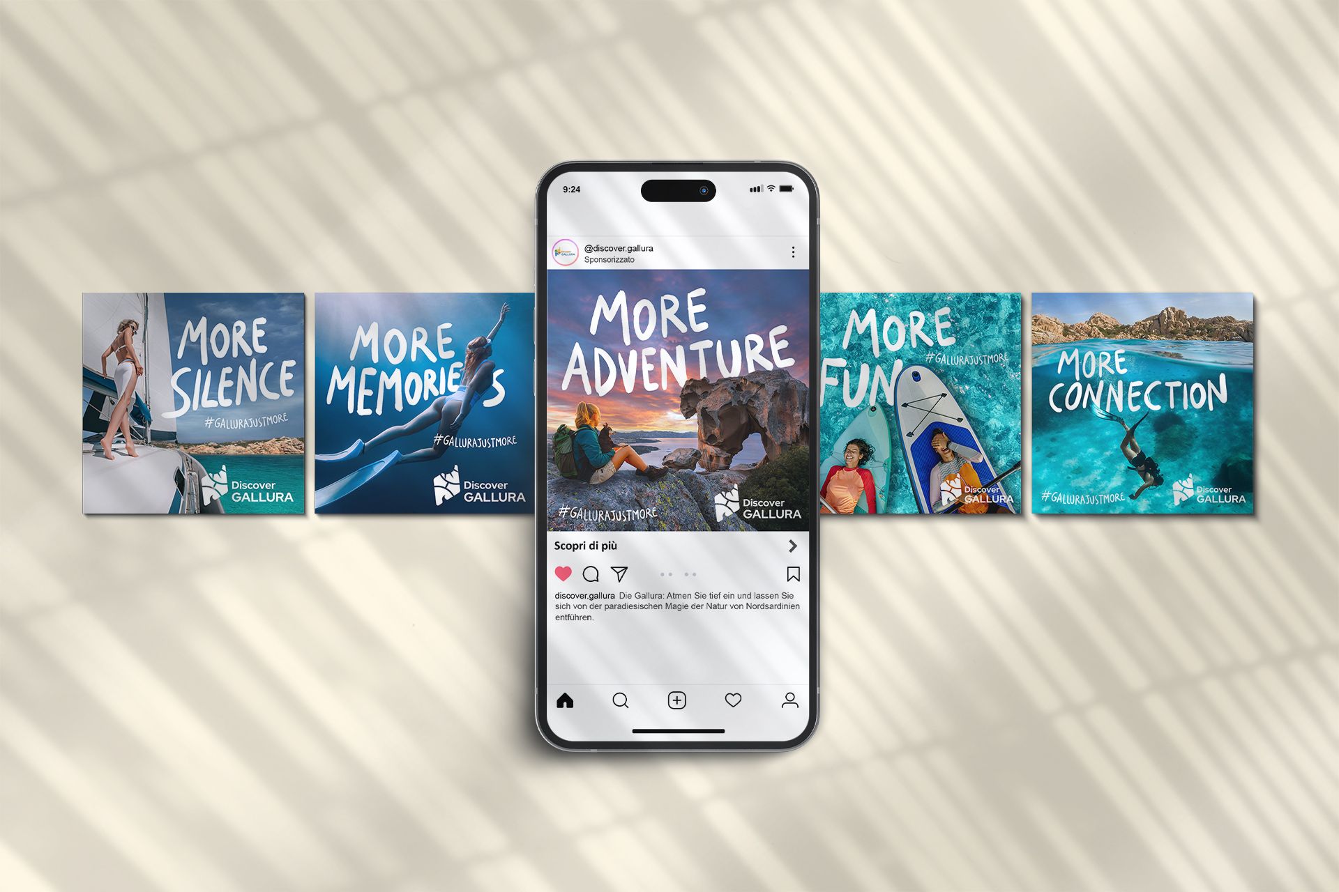 Discover GALLURA. Foto della Gallura Zona della Sardegna, adattamenti social